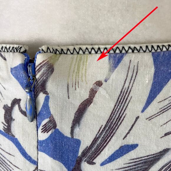 Jonathan Simkhai Ella Floral Midi Dress Size 6 Floral Linen Blend Puff Sleeves - Picture 7 of 7